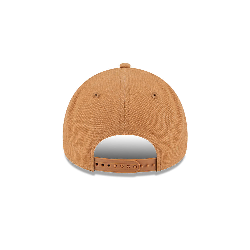 Chicago Bulls Hat - Washed Canvas Bronze 9Forty A-Frame NBA Snapback Cap - New Era